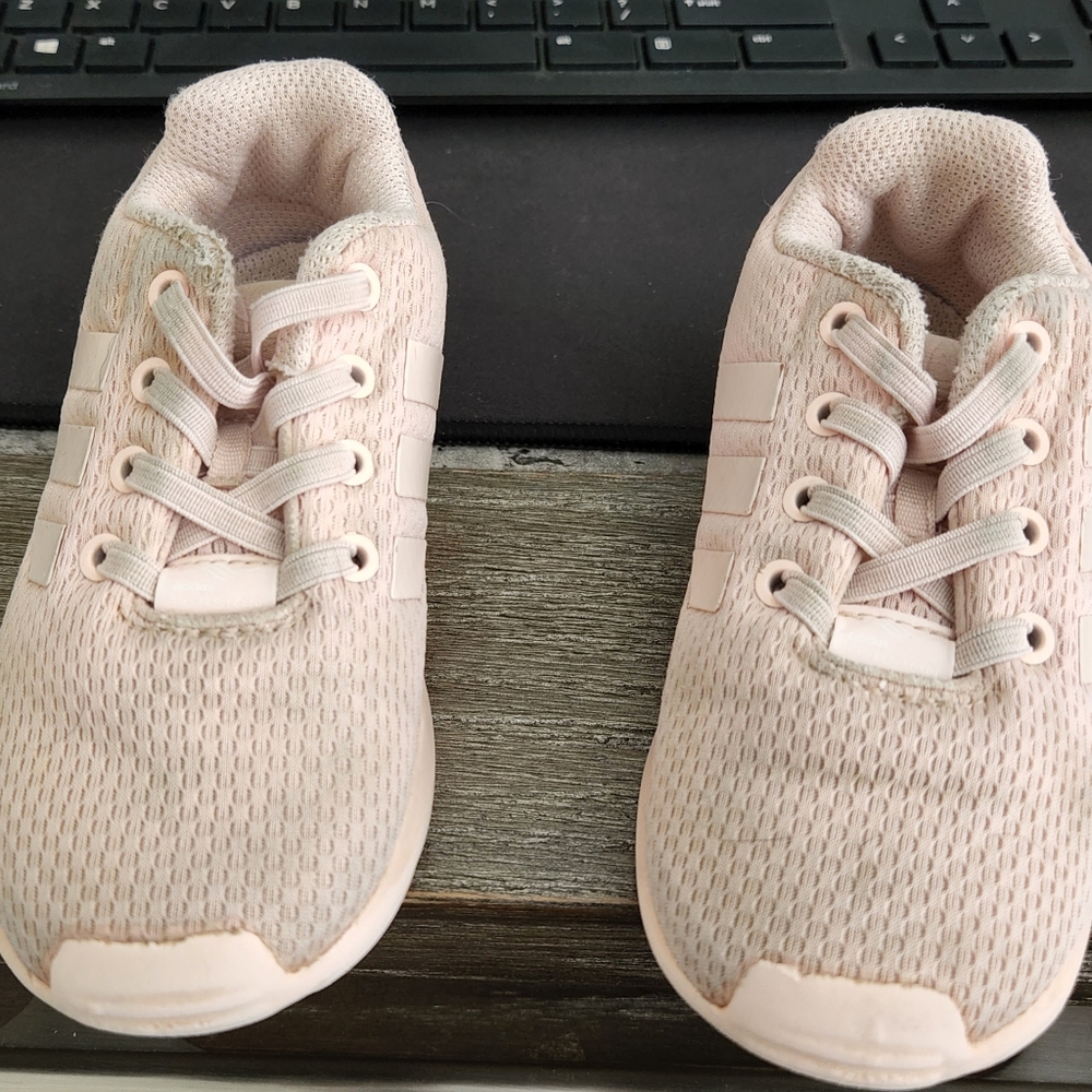 Adidas ZXFlux EL I Ice Pink Sneakers Size 8K